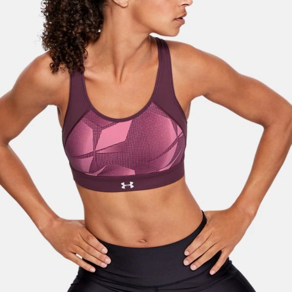 UA Reflect High Printed Sports Bra